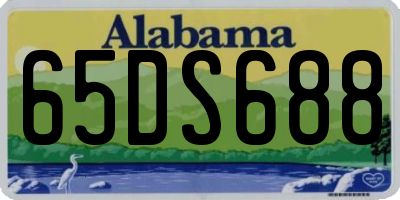 AL license plate 65DS688