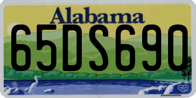 AL license plate 65DS690