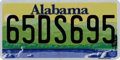 AL license plate 65DS695