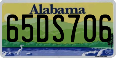 AL license plate 65DS706