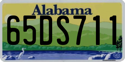 AL license plate 65DS711