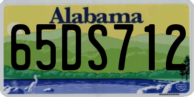 AL license plate 65DS712