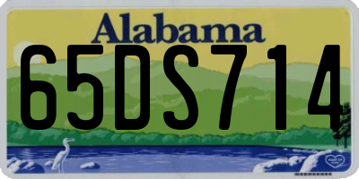 AL license plate 65DS714