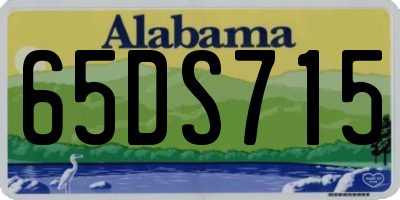 AL license plate 65DS715