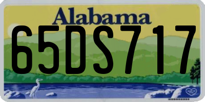 AL license plate 65DS717