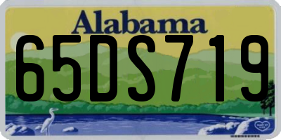 AL license plate 65DS719