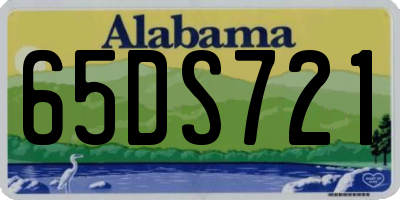 AL license plate 65DS721