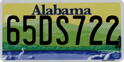 AL license plate 65DS722