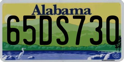 AL license plate 65DS730