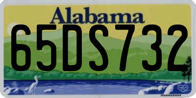 AL license plate 65DS732