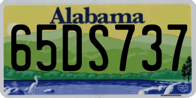 AL license plate 65DS737