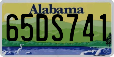 AL license plate 65DS741