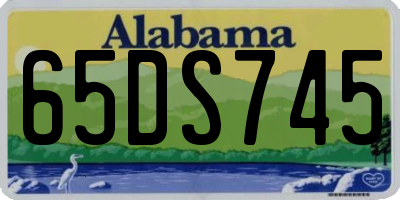 AL license plate 65DS745