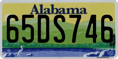 AL license plate 65DS746