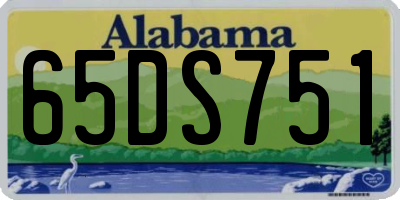 AL license plate 65DS751