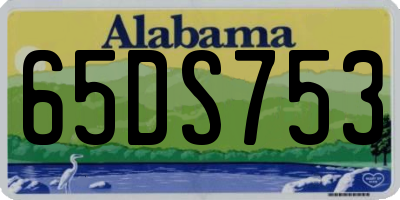 AL license plate 65DS753