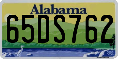 AL license plate 65DS762