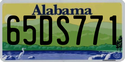 AL license plate 65DS771