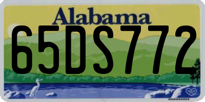 AL license plate 65DS772