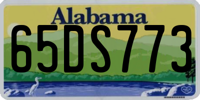 AL license plate 65DS773