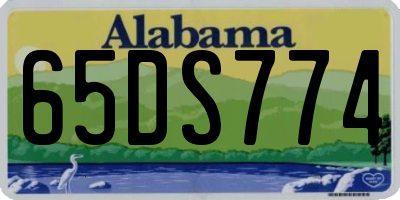 AL license plate 65DS774