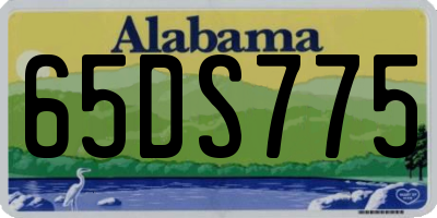AL license plate 65DS775