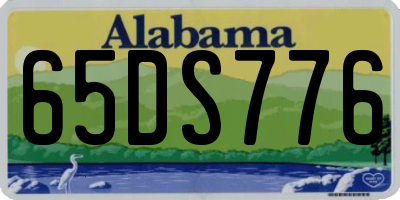 AL license plate 65DS776
