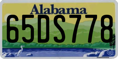 AL license plate 65DS778