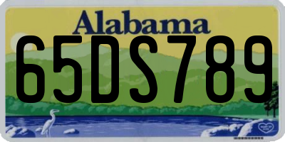 AL license plate 65DS789