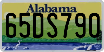 AL license plate 65DS790