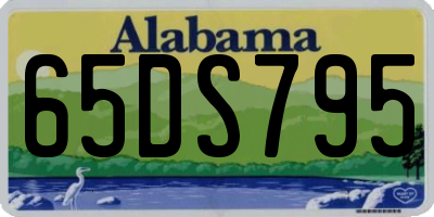 AL license plate 65DS795