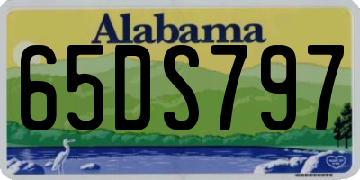 AL license plate 65DS797