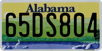 AL license plate 65DS804