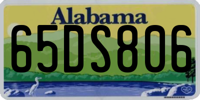 AL license plate 65DS806