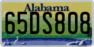 AL license plate 65DS808