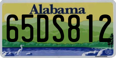 AL license plate 65DS812