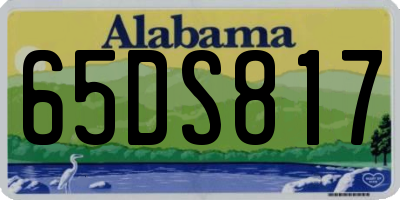 AL license plate 65DS817