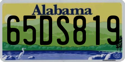 AL license plate 65DS819