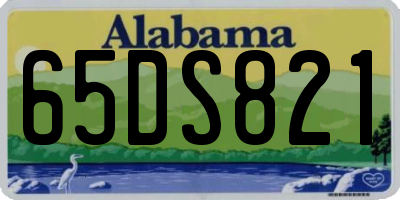 AL license plate 65DS821