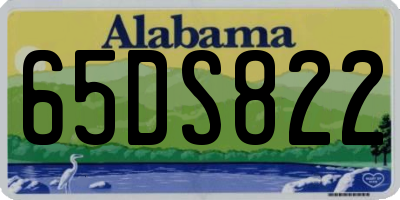 AL license plate 65DS822