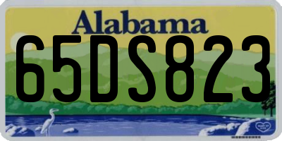 AL license plate 65DS823