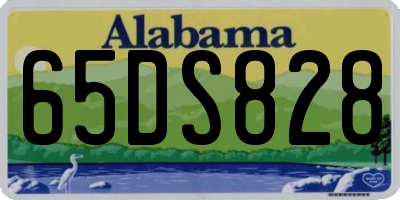 AL license plate 65DS828