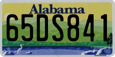 AL license plate 65DS841