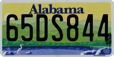 AL license plate 65DS844