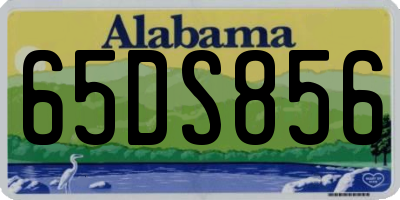 AL license plate 65DS856