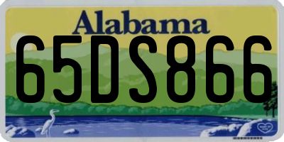 AL license plate 65DS866