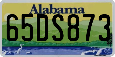 AL license plate 65DS873
