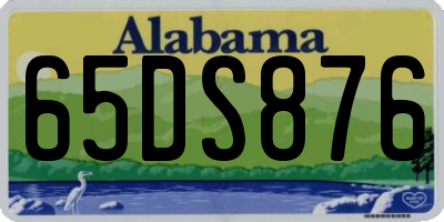 AL license plate 65DS876