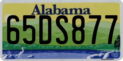 AL license plate 65DS877