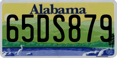 AL license plate 65DS879
